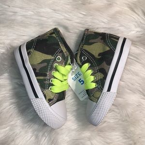 Camo high top sneakers